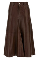Jupe Cuir Marron