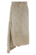 Jupe Coton Gris