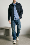 Chemise Coton Bleu Clair