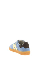 Sneakers Cuir Bleu Clair