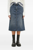 Jupe Coton Bleu