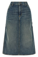 Jupe Coton Bleu