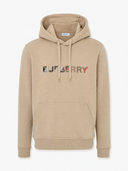 Hoodie beige à logo Check