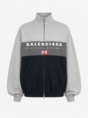 Balenciaga 10 Avenue George V Zip-Up Track Jacket Grey Navy
