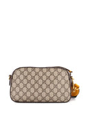 Sac Bandoulière Vintage Beige – Détail Abeille