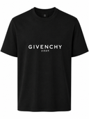 T-shirt oversize logo signature incliné noir