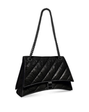 Sac Balenciaga Hourglass Matelassé Noir – Chaîne Noire