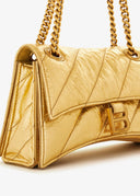 Sac Balenciaga Hourglass Matelassé Doré – Chaîne Dorée