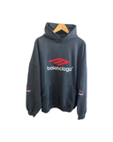 Balenciaga Hoodie Logo Oversize Noir