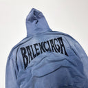 Hoodie oversize Balenciaga washed blue
