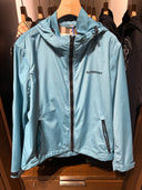Veste technique bleue Peacock turquoise à capuche