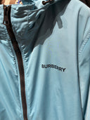 Veste technique bleue Peacock turquoise à capuche