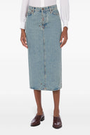 Jupe Coton Bleu Clair