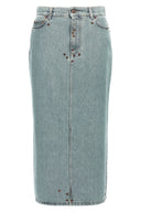 Jupe Coton Bleu Clair