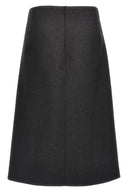 Jupe Laine Gris