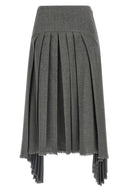 Jupe Laine Gris