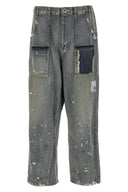 Pantalon Cuir Bleu