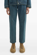 Pantalon Cuir Bleu