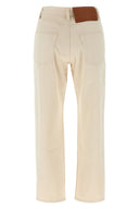 Pantalon Cuir Beige