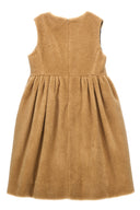 Robe en fausse fourrure brodée du logo