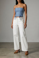 Top Denim Bleu Clair