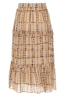 Jupe Coton Beige