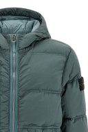 Doudoune en nylon métallisé