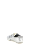 Sneakers Cuir Argenté