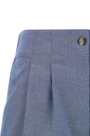 Short Coton Bleu Clair