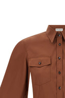 Chemise Coton Marron
