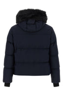 Doudoune Cuir Bleu
