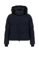 Doudoune Cuir Bleu