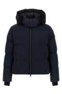 Doudoune Cuir Bleu