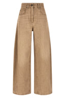 Pantalon Denim Beige
