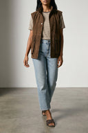 Pantalon Cuir Bleu Clair
