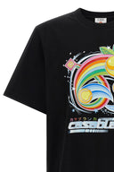 Manga Tennis Ball T-shirt – T-shirt Homme Noir en Coton Bio avec Imprimé