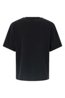 Casablanca Chrome T-shirt – T-shirt Homme Noir en Coton Bio avec Logo 3D