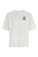 Dragonfly Floral T-shirt – T-shirt Homme Blanc en Coton Bio avec Imprimé