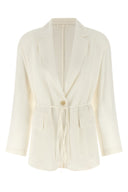 Veste Soie Beige