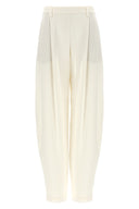 Pantalon Soie Blanc