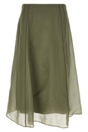 Jupe Soie Vert
