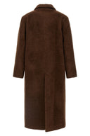 Manteau Mohair Marron