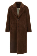 Manteau Mohair Marron