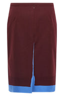 Jupe Coton Bordeaux