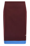 Jupe Coton Bordeaux