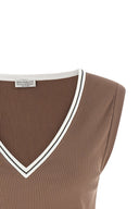 Top Coton Marron