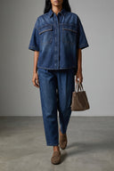 Chemise Denim Bleu