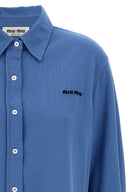 Chemise Coton Bleu Clair