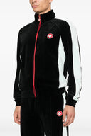 Chenille Sweatshirt – Sweatshirt Homme en Coton Noir avec Détails Contrastés