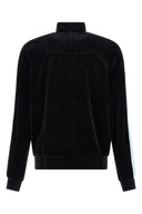 Chenille Sweatshirt – Sweatshirt Homme en Coton Noir avec Détails Contrastés